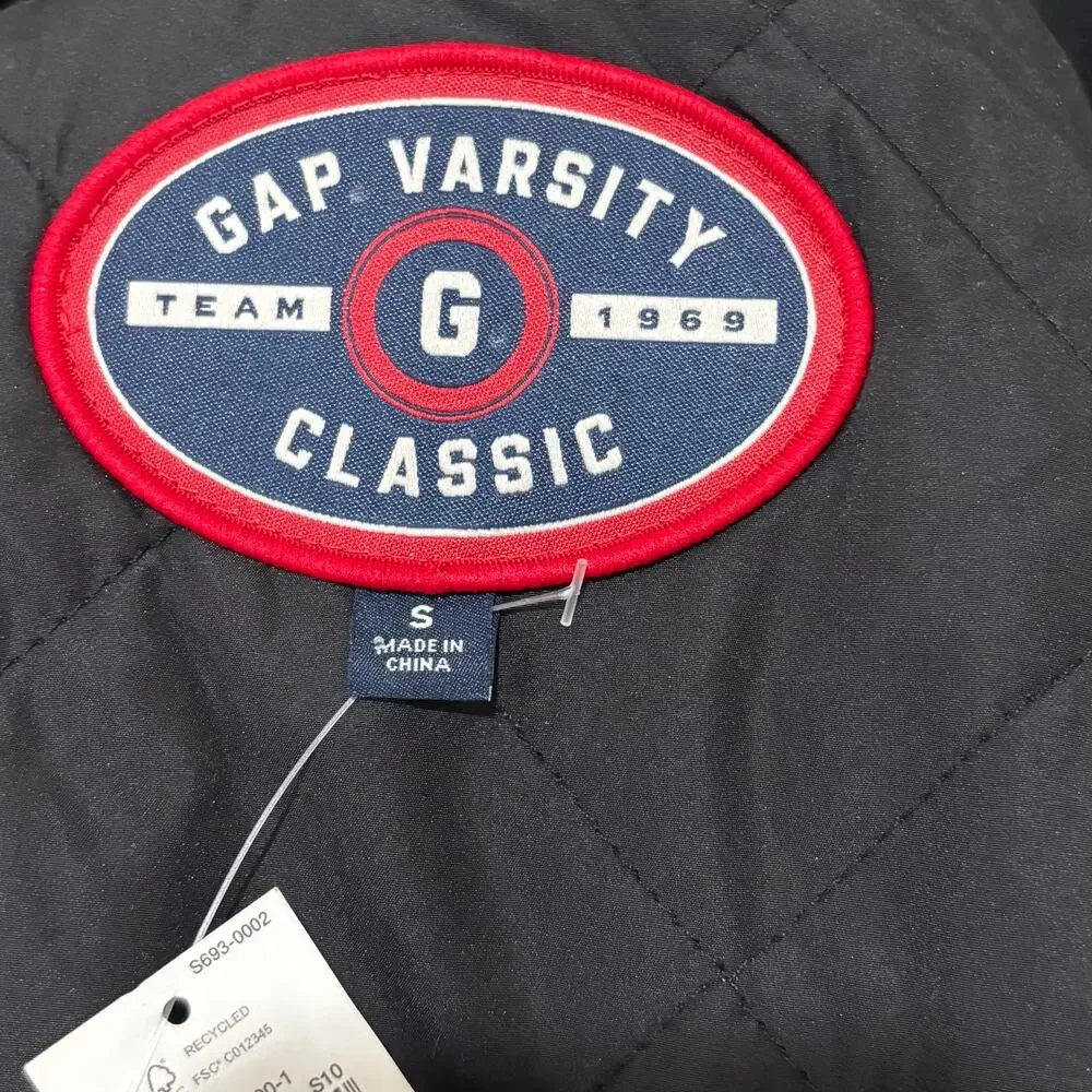 GAP Women's Varsity Logo Boyfriend Jacket Coat Oversized Size S M L 520194 NWT
